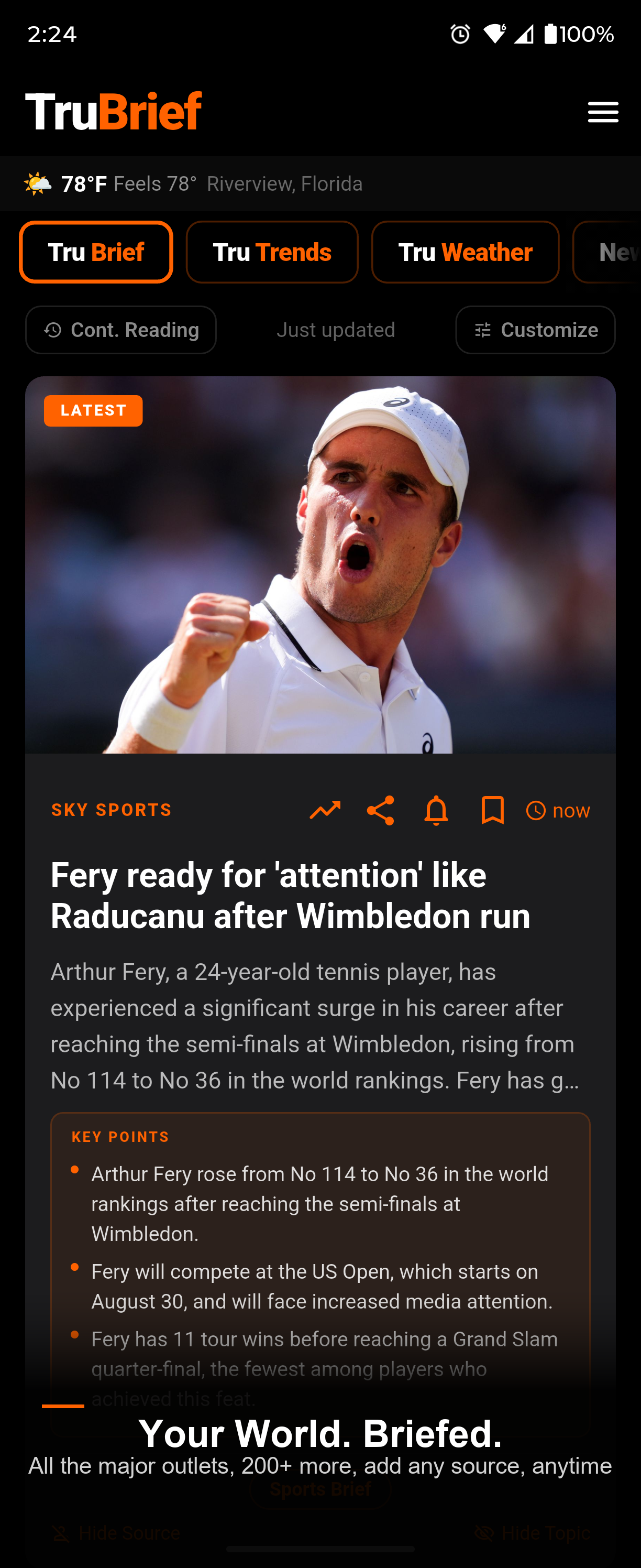 TruBrief News Feed